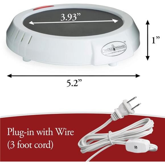 Candle Warmers Original Candle Warmer Plate Electric Candle Wax Melter - Picture 6 of 8